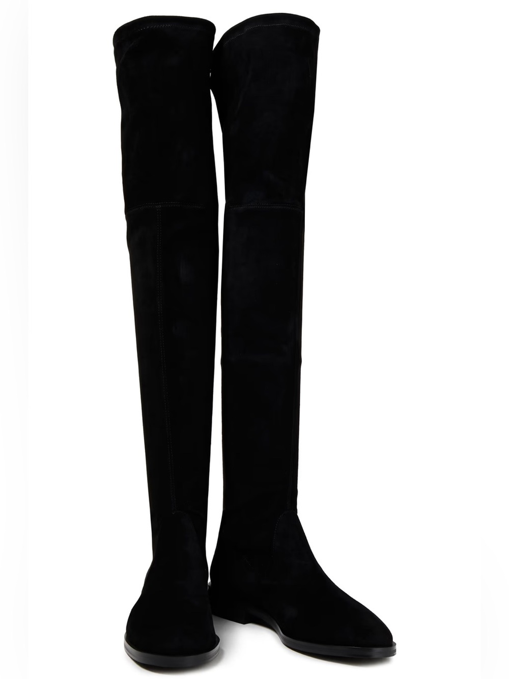 Stuart Weitzman Jocey Suede Over-the-Knee Boots Black Size 8